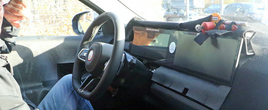 Noul BMW i5, surprins pentru prima oara in teste. Sedanul bavarezilor a fost fotografiat cu doua ecrane curbate in bord Noul BMW i5, surprins pentru prima oara in teste. Sedanul bavarezilor a fost fotografiat cu doua ecrane curbate in bord
