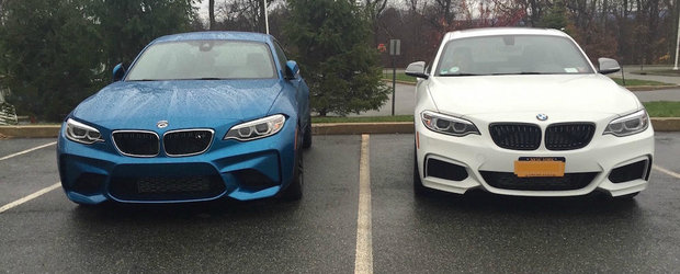 Noul BMW M2 pozeaza in compania vechiului M235i. Care arata mai bine?