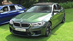 Noul BMW M5, asa cum o sa il mai vezi niciodata. Sedanul bavarez a fost vopsit in verde din fabrica