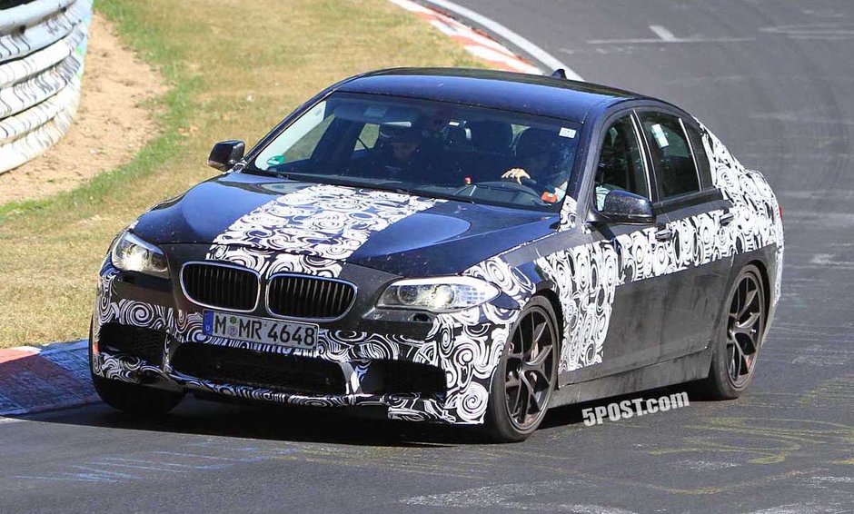 Noul BMW M5 surprins aproape necamuflat!