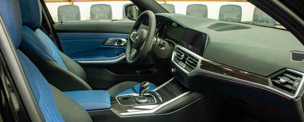 Noul BMW Seria 3, asa cum probabil nu o sa-l mai vezi niciodata. Cum arata sedanul bavarez cu piele albastra la interior