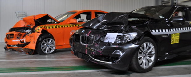 Noul BMW Seria 5 trece primul sau crash test