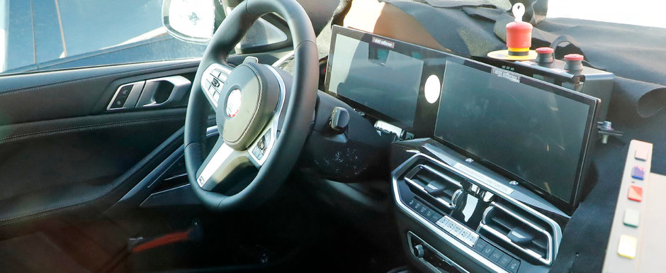 Noul BMW X6, surprins pentru prima oara in teste. SUV-ul bavarezilor a fost fotografiat cu doua ecrane curbate in bord Noul BMW X6, surprins pentru prima oara in teste. SUV-ul bavarezilor a fost fotografiat cu doua ecrane curbate in bord