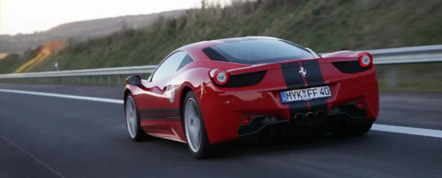 Noul Ferrari 458 Italia accelereaza pana la 341 kilometri pe ora. VIDEO AICI!
