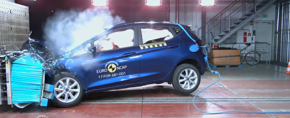 Noul Ford Fiesta i-a surprins chiar si pe specialistii Euro NCAP. A primit 5 stele cu felicitari