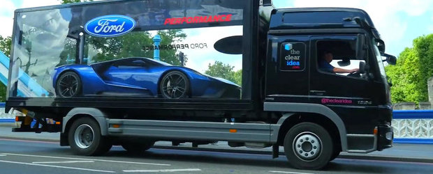 Noul Ford GT viziteaza Londra de la bordul unui camion transparent