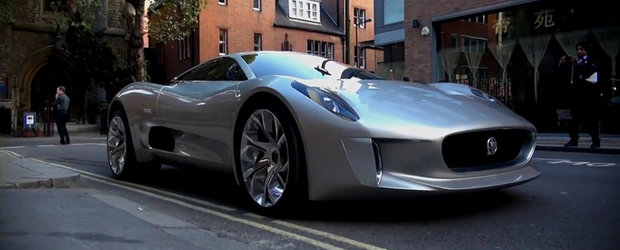 Noul Jaguar C-X75 isi face aparitia pe strazile din Londra - VIDEO!