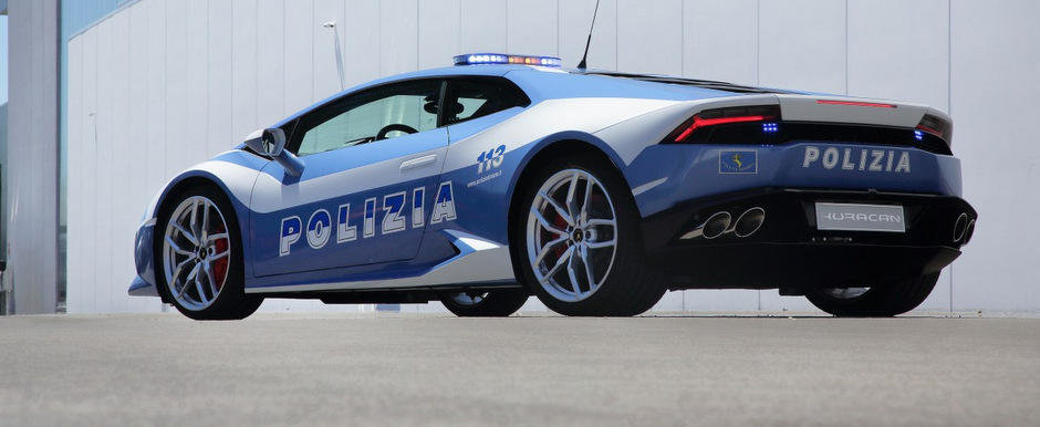 Noul Lamborghini Huracan LP610-4 se alatura Politiei din Italia Noul Lamborghini Huracan LP610-4 se alatura Politiei din Italia