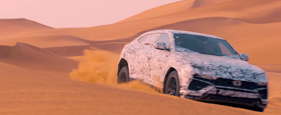 Noul Lamborghini Urus: primul super SUV al lumii cucereste desertul in cel mai proaspat VIDEO