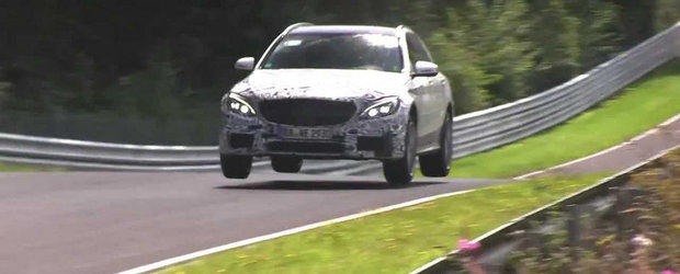 Noul Mercedes C63 AMG Break ia lectii de zbor la Nurburgring