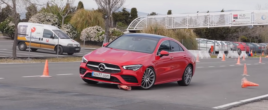 Noul Mercedes CLA s-a facut de ras la testul elanului. VIDEO ca sa te convingi si singur