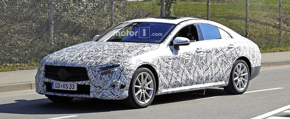 Noul Mercedes CLS a dat de caldura Spaniei si a renuntat la putin camuflaj Noul Mercedes CLS a dat de caldura Spaniei si a renuntat la putin camuflaj