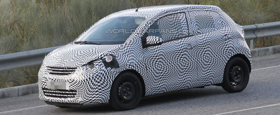 Noul Peugeot 108, surprins in teste