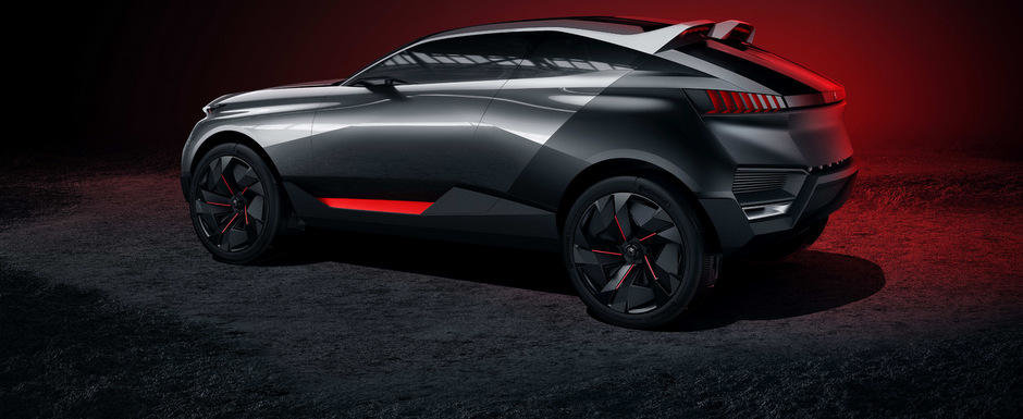 Noul Peugeot Quartz Concept e un crossover hibrid cu 500 CP sub capota Noul Peugeot Quartz Concept e un crossover hibrid cu 500 CP sub capota
