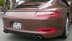 Noul Porsche 911, surprins aproape necamuflat