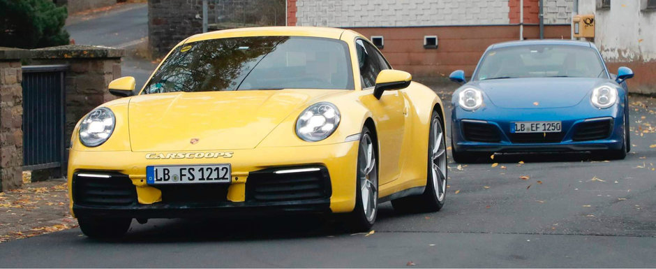 Noul Porsche 911, surprins complet necamuflat alaturi de modelul actual. Cum s-a schimbat designul caroseriei Noul Porsche 911, surprins complet necamuflat alaturi de modelul actual. Cum s-a schimbat designul caroseriei