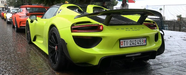 Noul Porsche 918 Spyder pozeaza in nuanta Acid Green