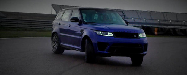 Noul Range Rover Sport SVR iubeste la nebunie... driftul