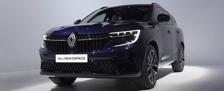 Noul Renault Espace a debutat oficial. Cel mai mare SUV al francezilor are un motor de 1.2 litri si 200 CP, faruri cu matrice de LED-uri si instalatie audio de la Harman Kardon. Cum arata in realitate