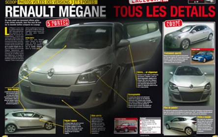 Noul Renault Megane, intr-o revista franceza