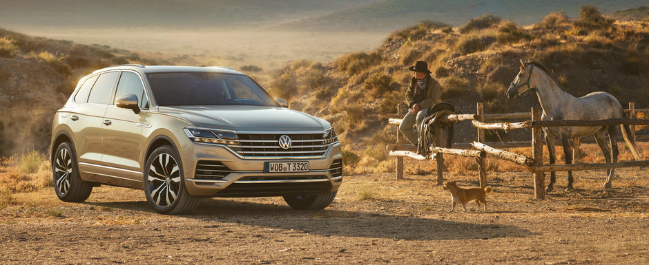 Noul Volkswagen TOUAREG de acum si cu motor pe benzina. Disponibil si in Romania de la 51.335 euro Noul Volkswagen TOUAREG de acum si cu motor pe benzina. Disponibil si in Romania de la 51.335 euro