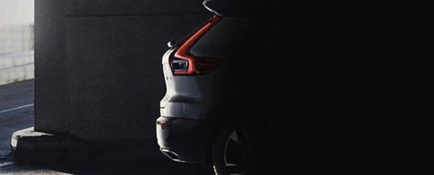 Noul Volvo XC40 a fost scapat pe internet. Imaginea teaser tradeaza spatele celui mai mic SUV din gama