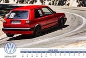 Nu ai voie sa ratezi aceste poze daca esti fan Volkswagen. Calendar pe 2021 cu cele mai tari Golf-uri clasice din Romania