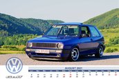 Nu ai voie sa ratezi aceste poze daca esti fan Volkswagen. Calendar pe 2021 cu cele mai tari Golf-uri clasice din Romania