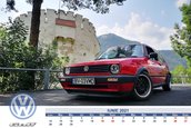 Nu ai voie sa ratezi aceste poze daca esti fan Volkswagen. Calendar pe 2021 cu cele mai tari Golf-uri clasice din Romania