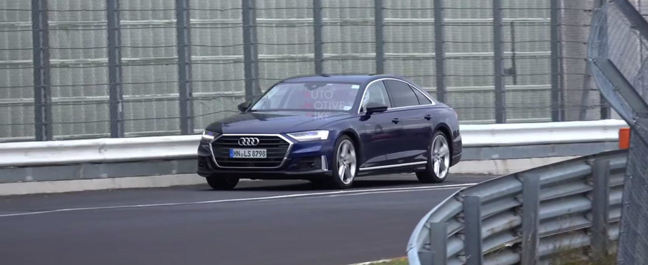 Nu clipi sau l-ai ratat. Noul Audi S8 alearga complet necamuflat la Nurburgring Nu clipi sau l-ai ratat. Noul Audi S8 alearga complet necamuflat la Nurburgring