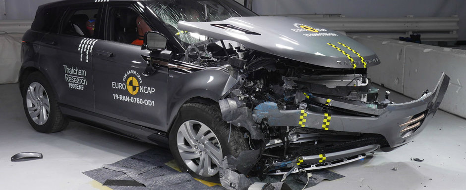 Nu-i perfect, dar macar e sigur. Noul RANGE ROVER EVOQUE a primit 5 stele de la Euro NCAP Nu-i perfect, dar macar e sigur. Noul RANGE ROVER EVOQUE a primit 5 stele de la Euro NCAP