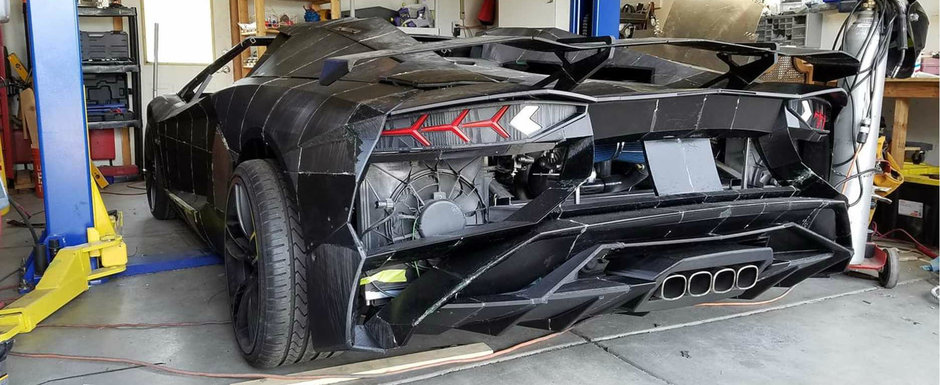 Nu si-a permis un Lamborghini, asa ca a printat unul. Uite Aventador-ul care costa cat o Dacie!