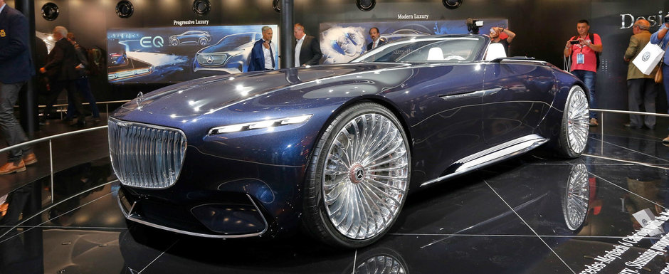 Nu te mai saturi sa-l privesti. POZE REALE de la Frankfurt cu Mercedes-ul Maybach 6 Cabriolet