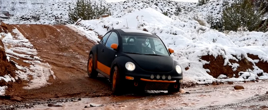 Nu-ti trebuie neaparat un off-roader sa te distrezi pe teren accidentat. Merge si cu un Beetle