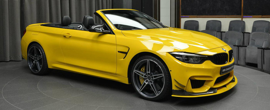 Nuanta Speed Yellow n-a fost de ajuns. BMW-ul asta M4 este impodobit cu elemente AC Schnitzer si carbon