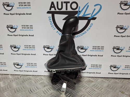 Nuca schimbator 6+1 cu manșon piele Opel Astra K 2015-2019 55491492