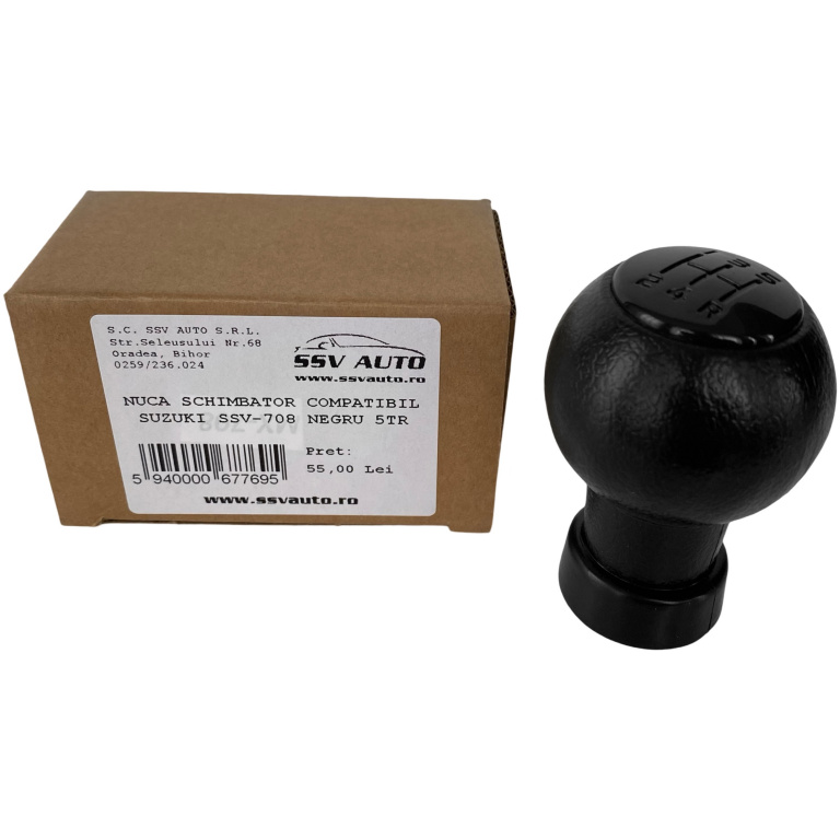 Nuca Schimbator Viteze Compatibil Suzuki Swift 3 2005→ SSV-708 Negru 5TR