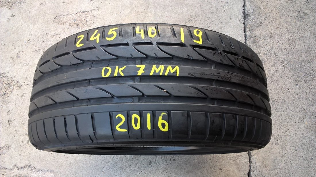 O anvelopa de vara 245 40 19 bridgestone potenza S001 , dot 2016