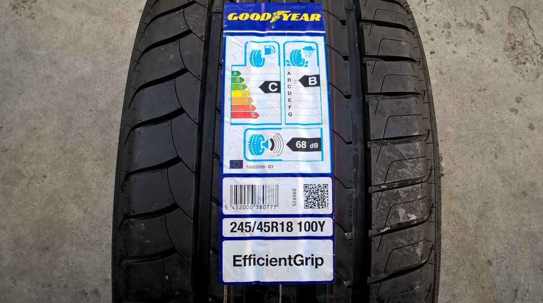 O anvelopa noua de vara 245 45 18 goodyear efficientgrip AO dot 2016