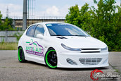 O blonda sexy si un Peugeot 206 complet modificat