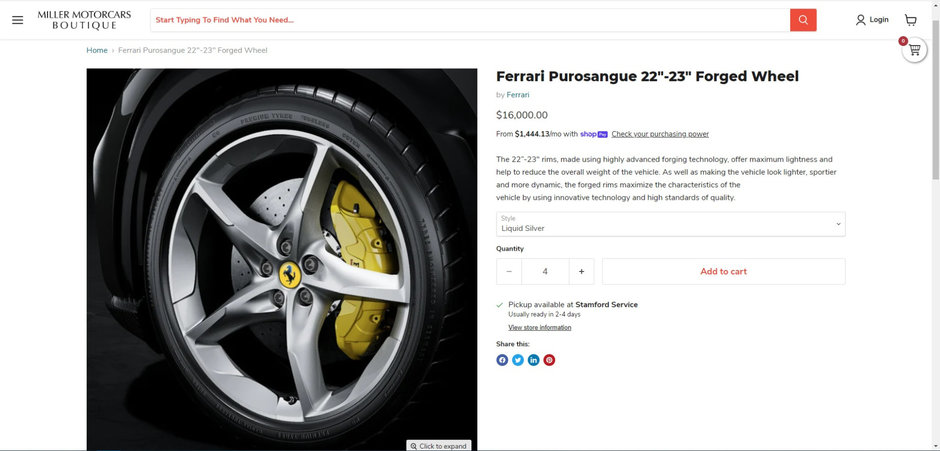 O janta de Ferrari Purosangue costa mai mult decat o Dacia Logan nou-nouta
