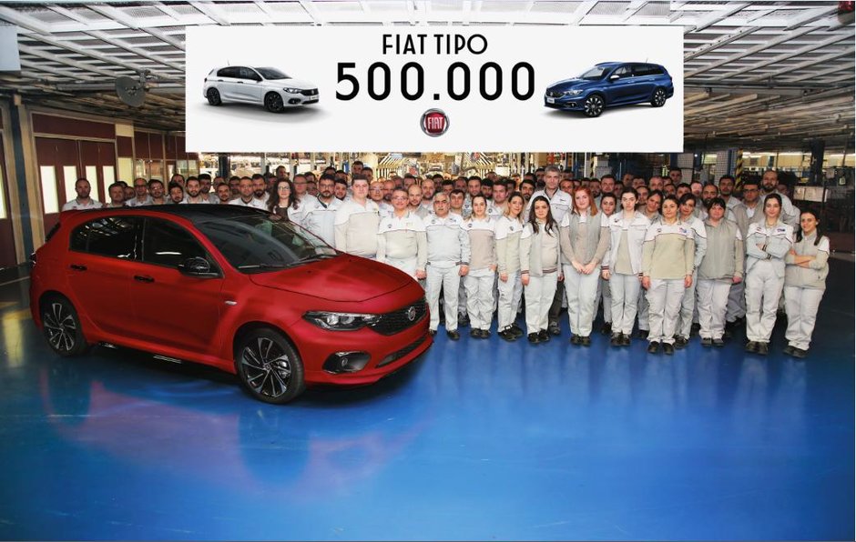 O jumatate de milion de modele Fiat Tipo din noua generatie au fost vandute O jumatate de milion de modele Fiat Tipo din noua generatie au fost vandute