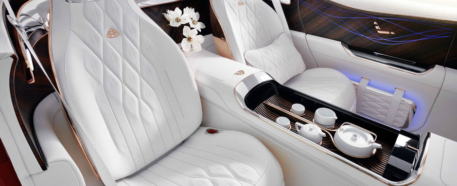 O strutocamila de lux. Noul concept electric Mercedes-Maybach a fost lansat oficial cu set complet de ceai O strutocamila de lux. Noul concept electric Mercedes-Maybach a fost lansat oficial cu set complet de ceai