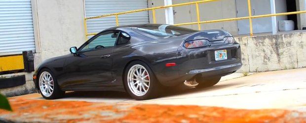 O Toyota Supra de 1200 cp alearga cu 317 km/h incaltata cu anvelope de strada