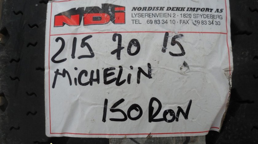 Ocazie 2 anvelope de marca Michelin la doar 150 LEI Bucata