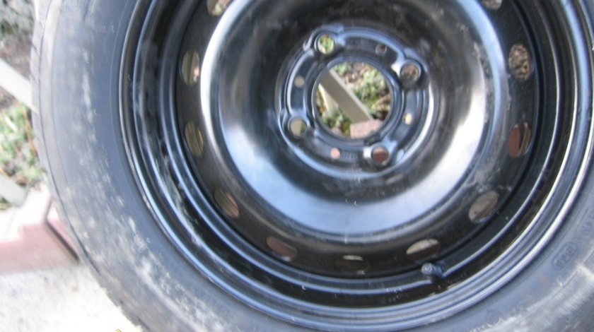 Ocazie 4 jante de tabla originale de peugeot 206+ pe 14 cu 4 gaurii 4x108 la doar 300 ron setul