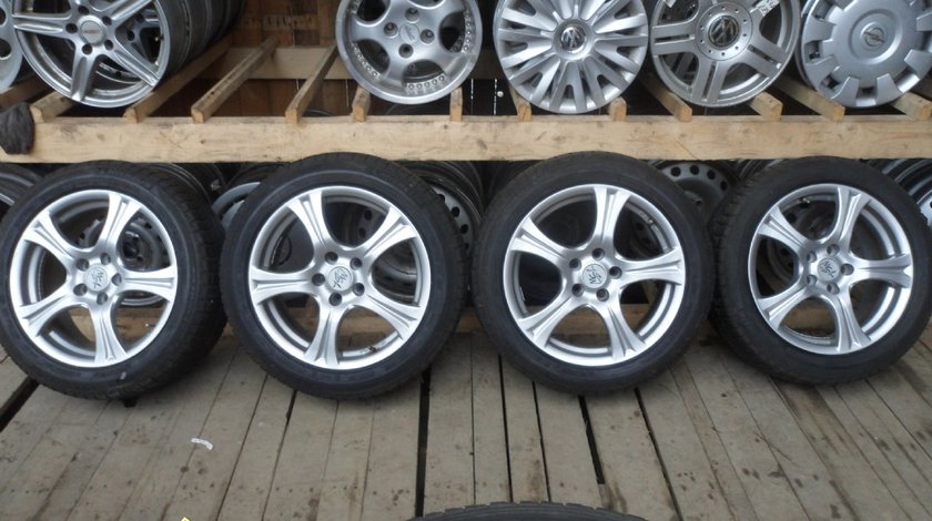 Ocazie set de 4 jante de aliaj ca si noi pe 17 pentru Audi A4 sau A6 cu tot cu anvelope de iarna marimea 225 50 R17 la doar 400 EURO