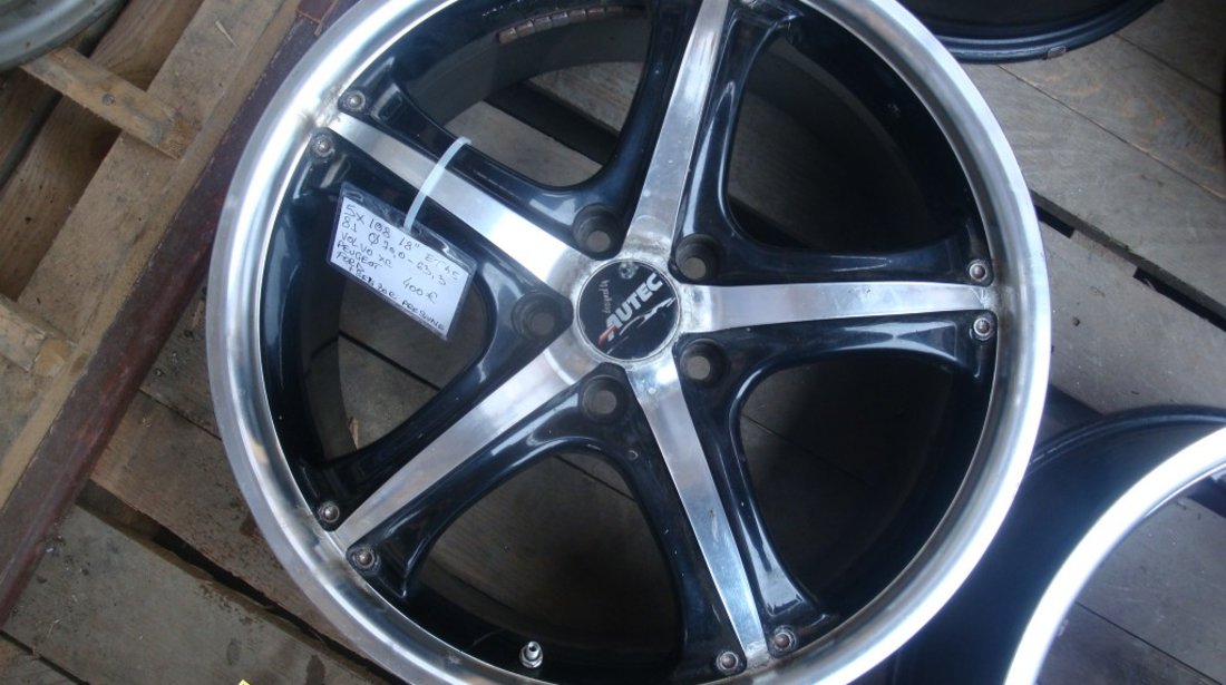 Ocazie set de 4 jante de aliaj pe 18 marca Autec pentru Volvo XC Peugeot Ford la doar 400 EURO