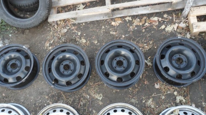 Ocazie setd e 4 jante de tabla pe 16 cu 4 gauri 4x108 ptr gama peugeot la doar 600 ron