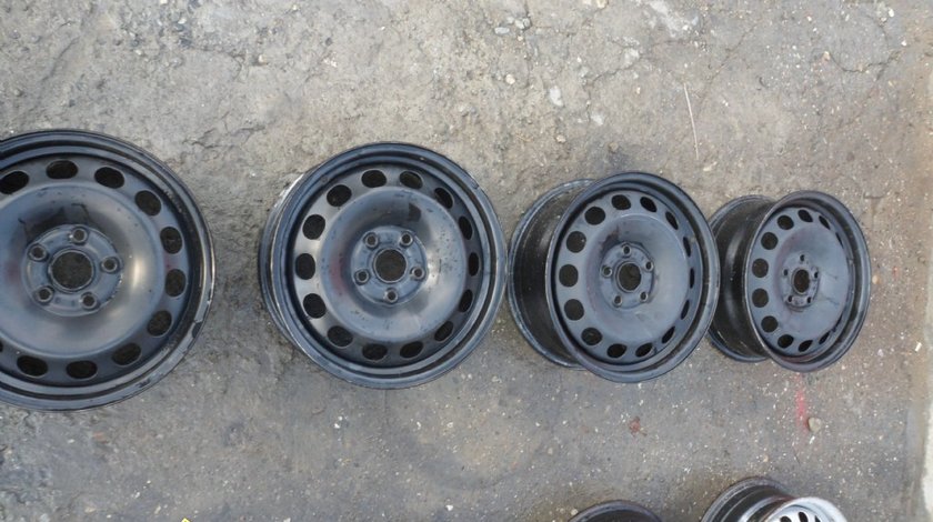 Ocazie setd e 4 jante de tabla pe 16 cu 5 gaurii 5 x112 si cu et 50 ptr gama wv golf 5 golf 6 sau skoda octavia sau superb la doar 500 ron setulll